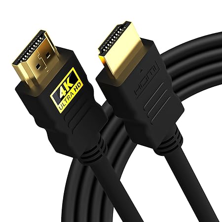 1.5 Meter High-Speed HDMI Cable - Hdmi Arc Enabled | 64 Gbps | 4K 120Hz | 1080P 240Hz | Strong & Durable | Supports Up To 32 Audio Channels | Gold Plated | 1.5 Meter, Black (Pack of 1)